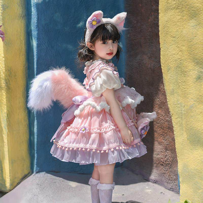 女童玲娜贝儿生日连衣裙夏季儿童女孩cosplay迪士尼洛丽塔公主裙