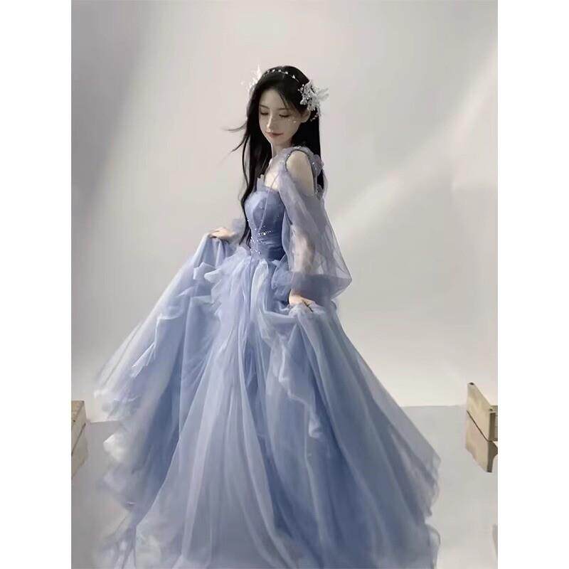 公主风晚礼服蓬蓬裙女生日主持学生声乐艺考成人礼高中生毕业典礼
