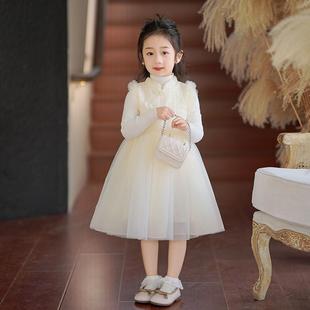 公主裙女童2025春马甲小女孩高级感纱裙子生日套装夏季儿童洋装