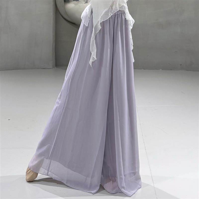 古典舞阔腿裤女仙气飘逸雪纺裤双层练功舞蹈裤中国舞演出服装裤子,运动/瑜伽/健身/球迷用品,古典舞服,淘宝优惠券,粉丝福利购,淘宝优惠卷