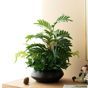 高品质仿真花假绿植高级感桌面摆件客厅餐桌电视柜玄关装饰品盆栽