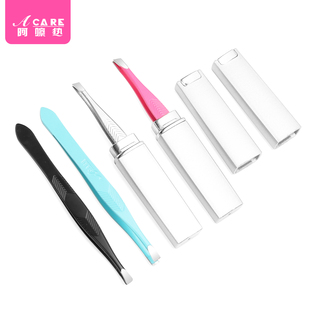 J2眉夹B2Bpn081 夹假睫毛工具脸部眉毛修眉夹斜口男拔毛用钳便携