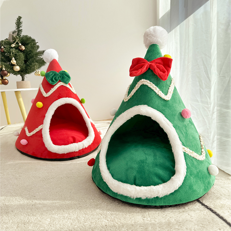 拍照很出片的宠物圣诞窝