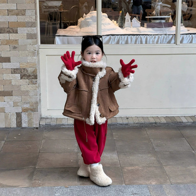 男童女童外套秋冬款2025冬季新款