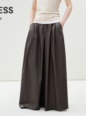 【商场同款】LESS2025年春新款休闲通勤棉质宽松裙裤2P3E13090