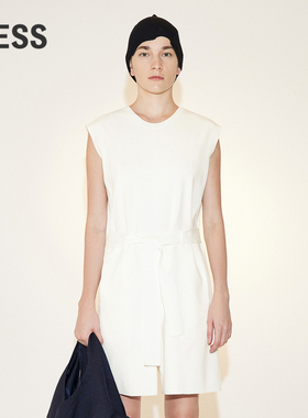 LESS夏季连体裤女简约休闲后背镂空收腰无袖针织连体衣2N4F12990