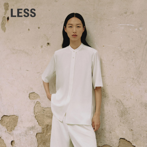 LESS休闲简约开衫长袖女士衬衫