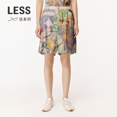 LESS休闲简约阔腿裤短裤