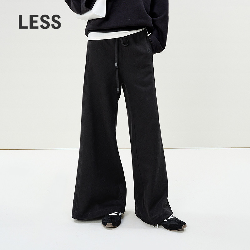 【商场同款/0压系列】LESS2025年春新款棉质喇叭长裤2P2E11700