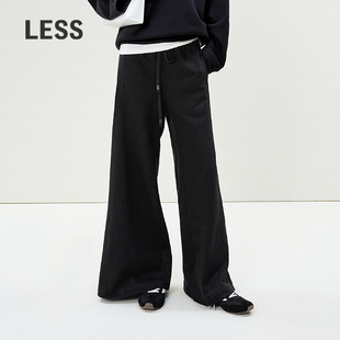 【商场同款/0压系列】LESS2025年春新款棉质喇叭长裤2P2E11700