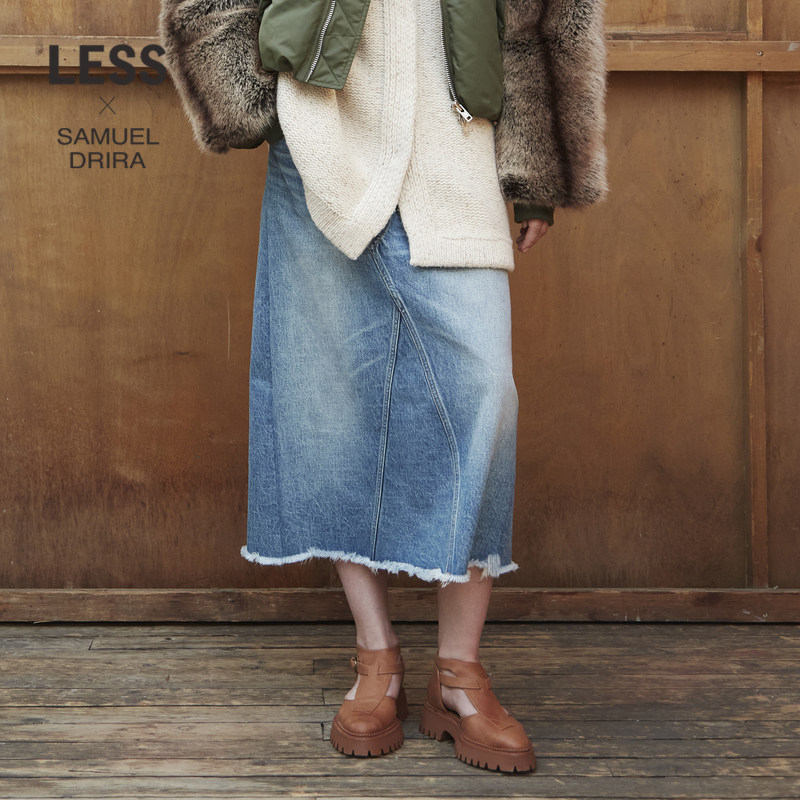 LESSxSamuel牛仔半身裙