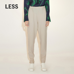 LESS绵羊毛裤 2N1E13190 子女宽松休闲小脚萝卜裤