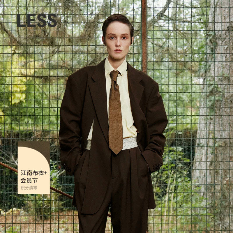 【LESSxSamuel】春季绵羊毛西服女休闲宽松结构西装外套2