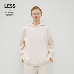 绵羊毛简约休闲连帽套头卫衣2NA412500 冬季 LESSxSamuel
