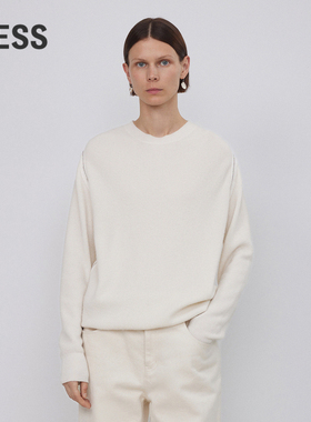 【0压系列】LESS冬季绵羊毛针织衫女简约休闲套头毛衫2NA312460