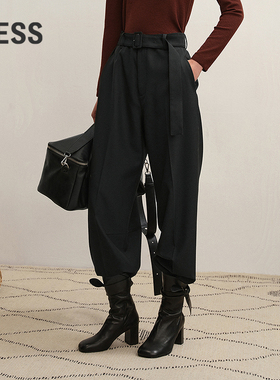 【商场同款】LESS2025年冬新款直筒时尚休闲通勤长裤2P0E18240