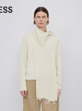 LESS绵羊毛针织衫女简约休闲套头叠穿毛衫含山羊绒2N0320690