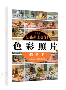 一线美誉色彩静物照片临摹卡16开