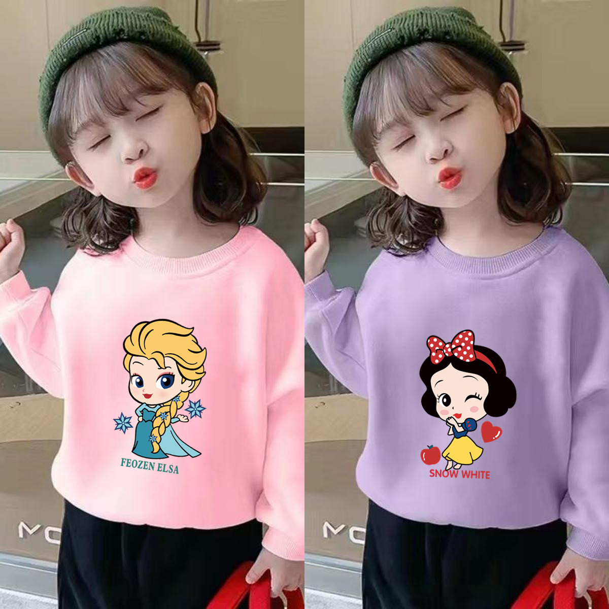 女童春秋款卫衣长袖上衣