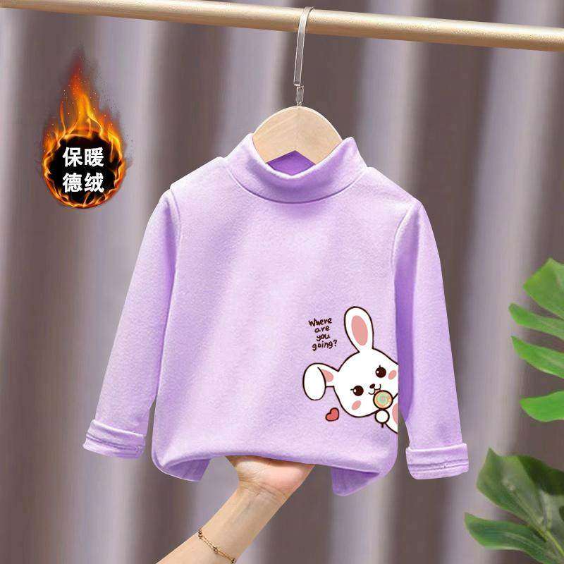 高领时尚发热德绒儿童百搭半宝宝自双面洋气T恤新款2025秋衣长袖,童装/婴儿装/亲子装,保暖上装,淘宝优惠券,粉丝福利购,淘宝优惠卷