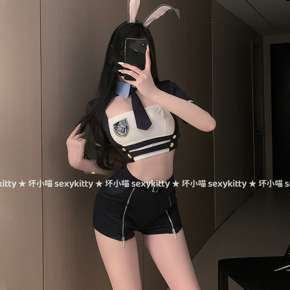 性感兔子警官cos服舞台演出服