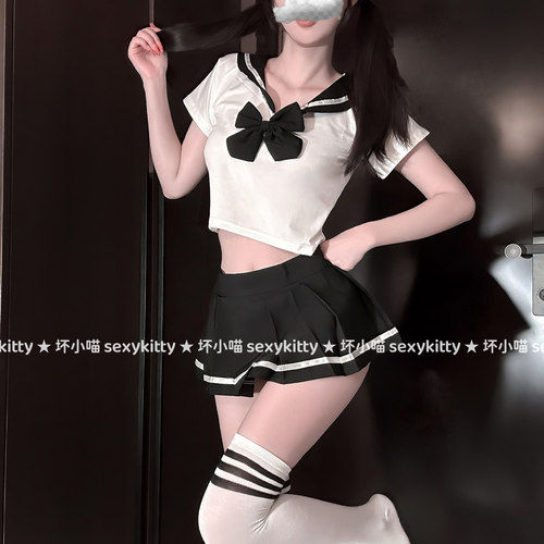 纯欲学院风超短水手服日系套装