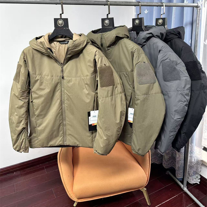 户外机能！軍版战术衣 防风防水冬季男女轻盈保暖连帽棉服外套潮