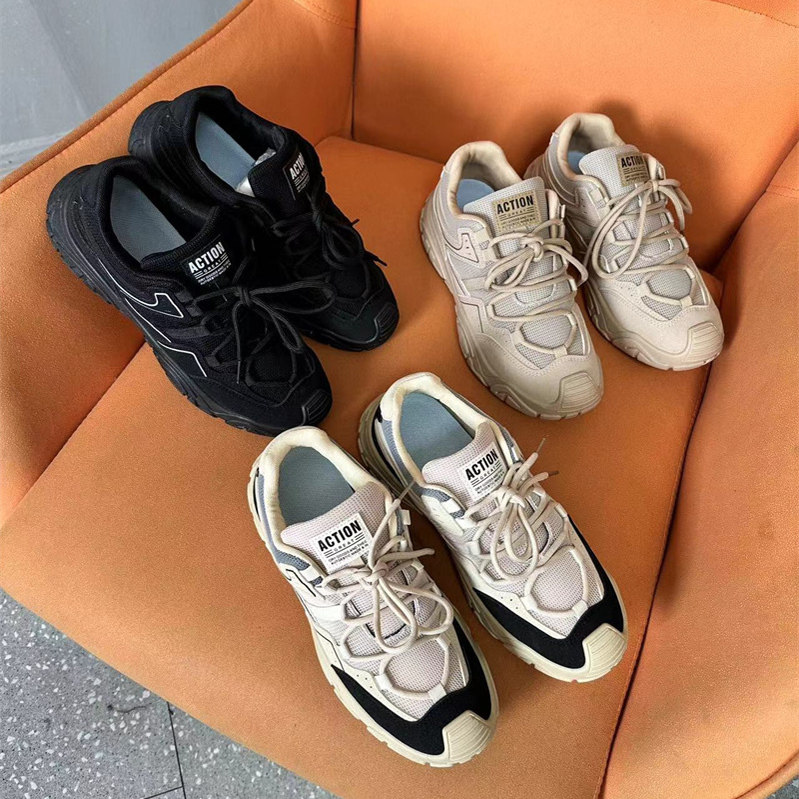 拼接透气网面户外登山运动休闲鞋