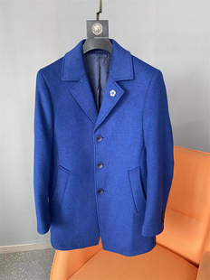 断码清仓！50羊毛混纺！秋冬男士商务休闲百搭中长款毛呢大衣外套