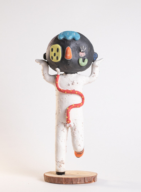 Earth Republic作品：黑头人雕塑 泰国艺术家雕塑