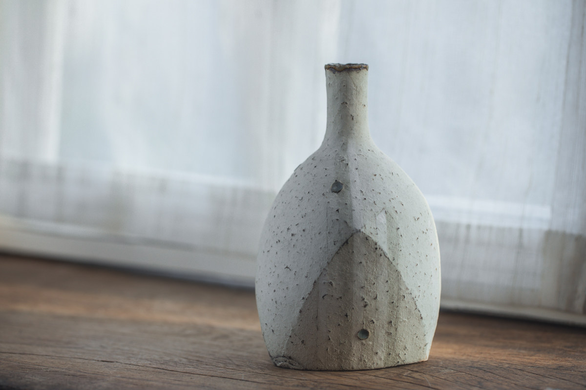 元气造物~生活艺术 菊地胜作品:多面花器a 花瓶 花入