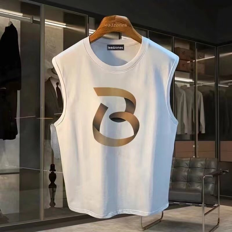 重磅230克纯棉背心男士夏季黄金色彩带印花坎肩运动健身无袖T恤衫,男装,T恤,淘宝优惠券,粉丝福利购,淘宝优惠卷