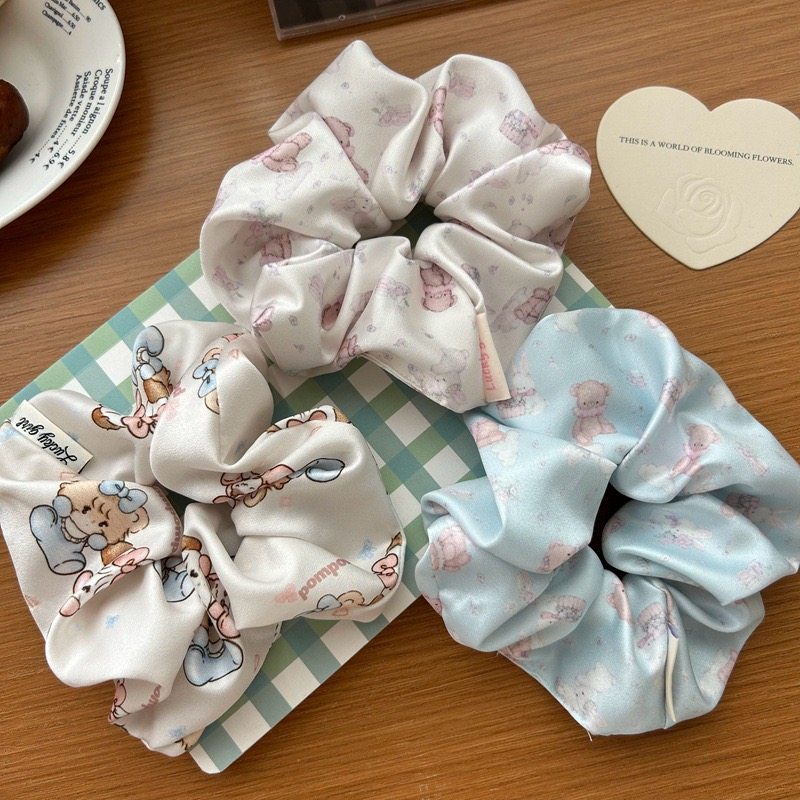 Raffia韩国可爱卡通印花大肠发圈绸缎玩偶兔子小熊甜妹马尾发绳,饰品/流行首饰/时尚饰品新,发饰,淘宝优惠券,粉丝福利购,淘宝优惠卷