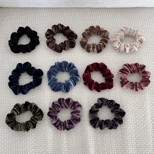 Raffia丝绒小号法式小肠发圈