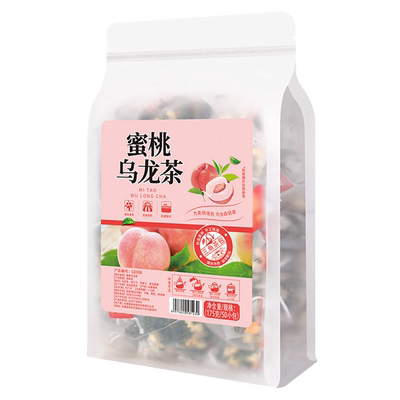 蜜桃白桃乌龙茶冷泡茶水果茶花果