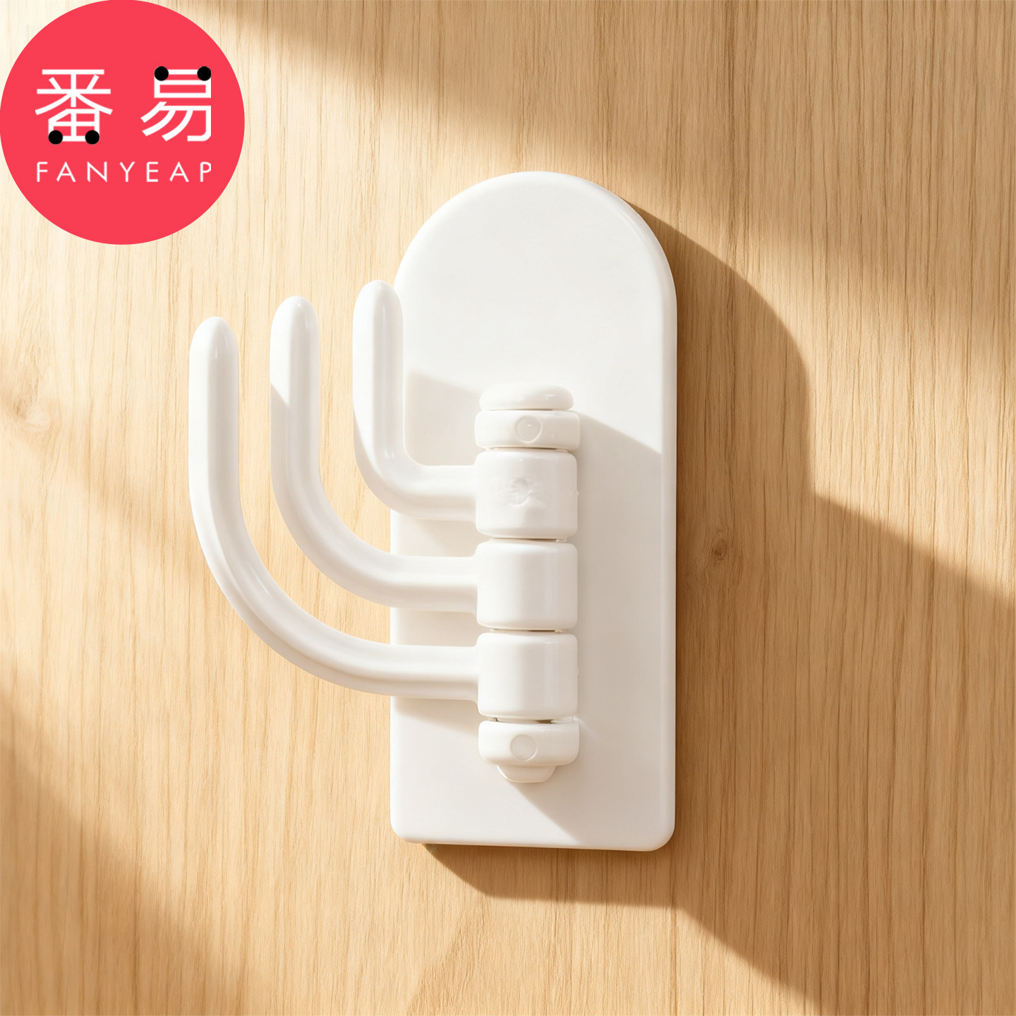 挂钩/三钩A1pn008-免打孔挂钩三分支粘钩厨房浴室客厅多用挂架图片
