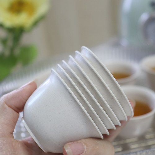 御丝莱加厚茶杯一口杯