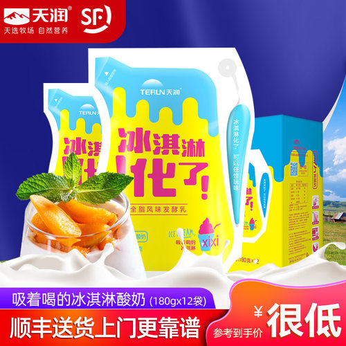 TERUN冰淇淋全脂风味发酵乳酸奶