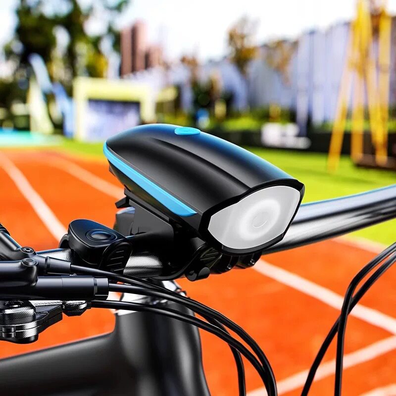 7588多功能充电自行车灯山地车喇叭前灯户外防水夜骑灯运动配件厂