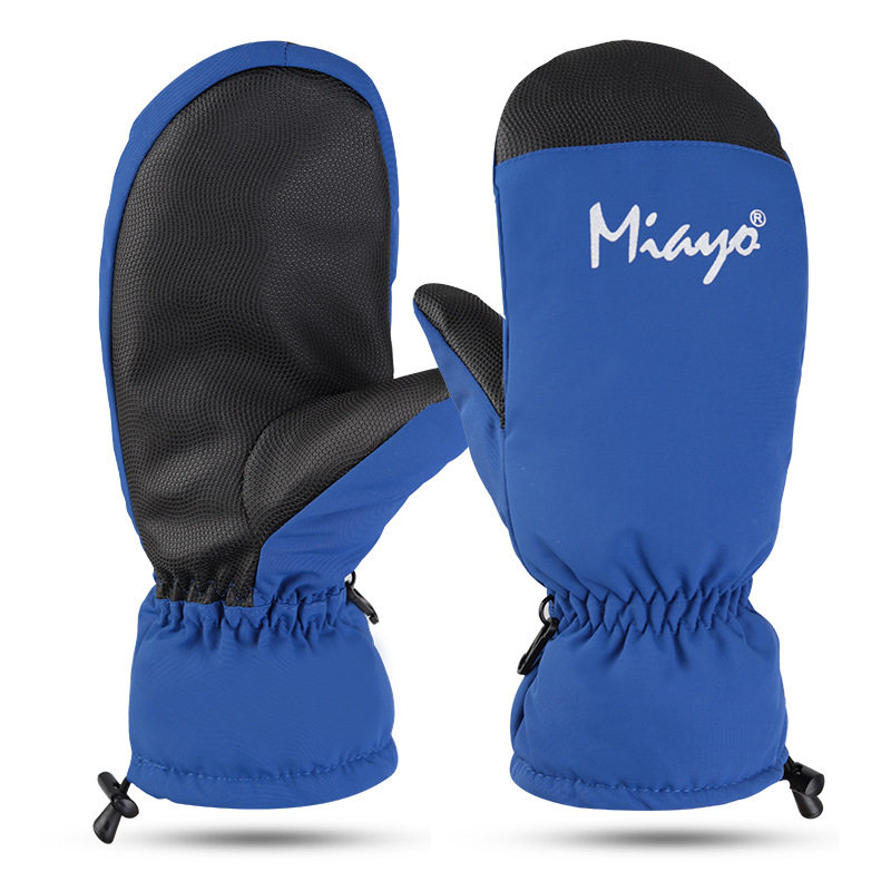 手套冬男女冬季单板滑雪保暖耐磨骑行防滑防风寒防水并指闷子手套