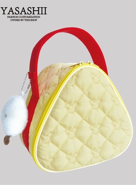 日韩三角保冷袋黄色手提饭盒保温包蛋糕保冷袋户外野餐带饭保鲜袋