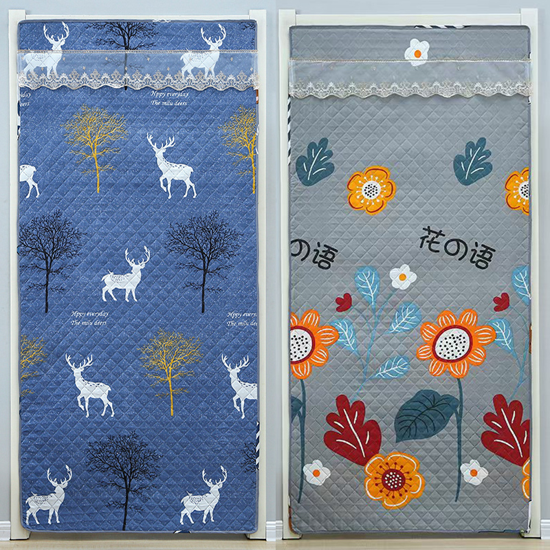 冬季棉门帘加厚家用空调保暖保温挡风防风夹棉隔断帘冬天防寒布艺