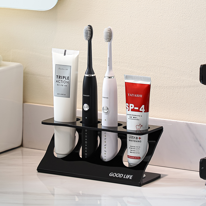 洗漱台牙膏牙具底座支架收纳架子