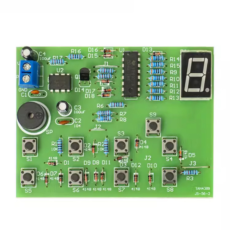 CD4511八路数显抢答器套件8路DIY