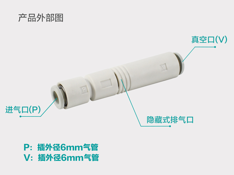 大吸力SMC型管式真空发生器ZU05S ZU05L ZU07S ZU07L直通负压-封面