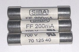 熔断器 SIBA FF 200MA 700V UL 7012540 6x32mm 仪器表 保险丝管