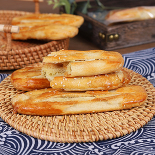麦特尔老式牛舌饼山东特产传统酥皮芝麻椒盐饼糕点怀旧香酥可口酥