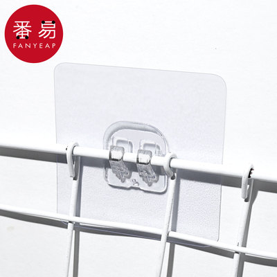 挂钩/卡扣A1zfq001-免打孔浴室厨房墙面置物架粘贴收纳架铁架贴片