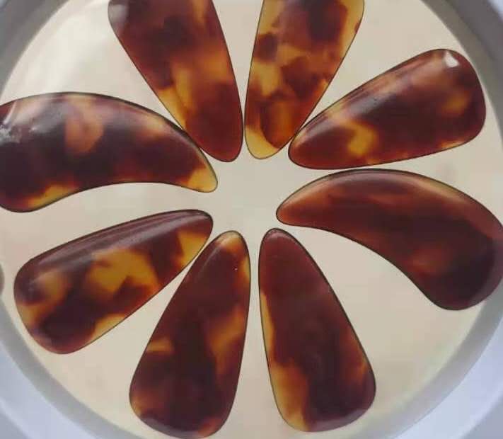 高端古筝指甲半月摇指双弧双凹槽专业演奏级儿童成人考级 用义甲