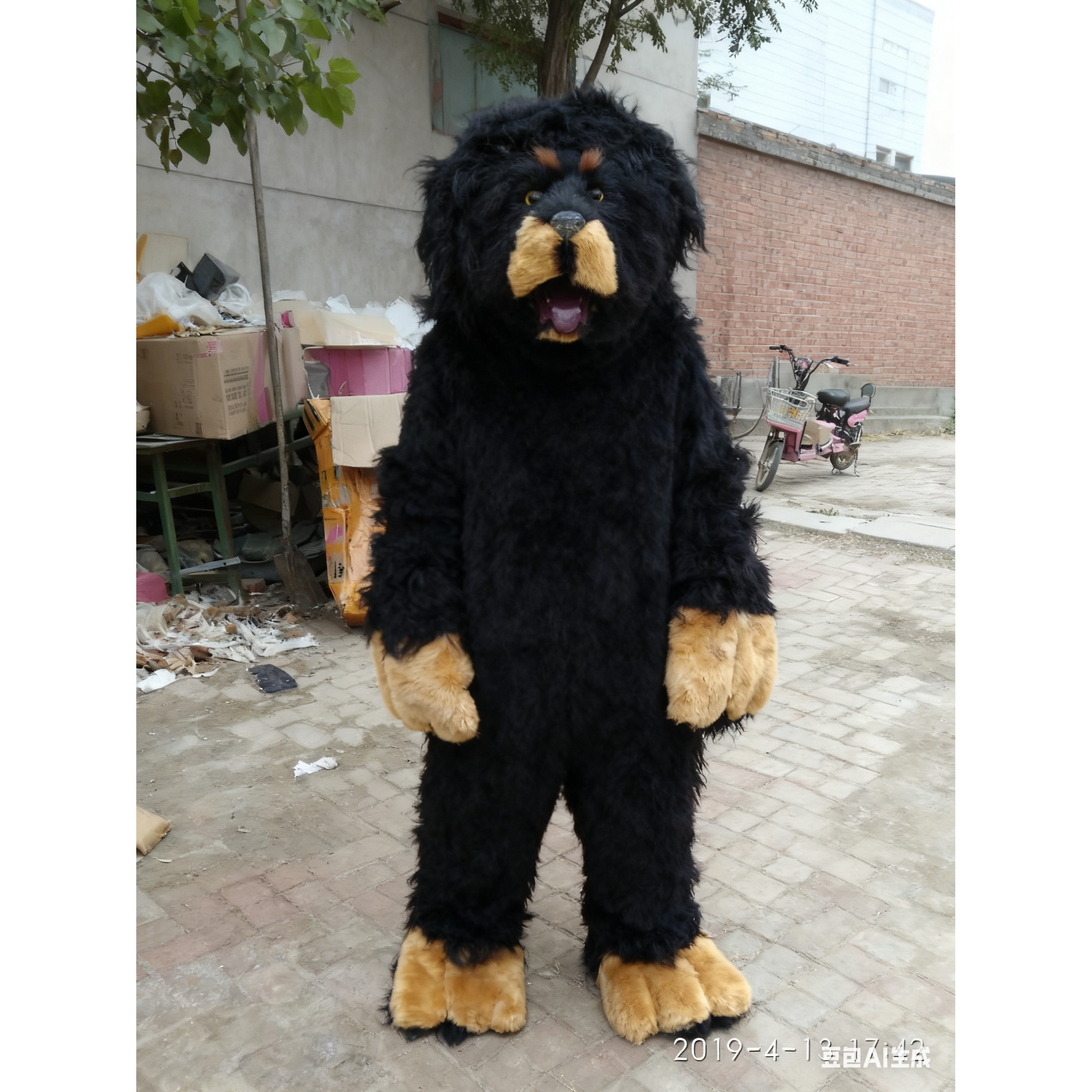 真黑熊棕熊大猩猩老虎动物服装演出服舞台影视表演道具支持定制